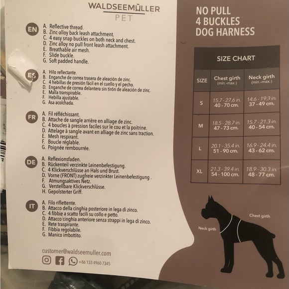 3 Piece Large Dog Heavy Duty Tactical Reflective Harness, Collar, and Leash - Picture 9 of 9